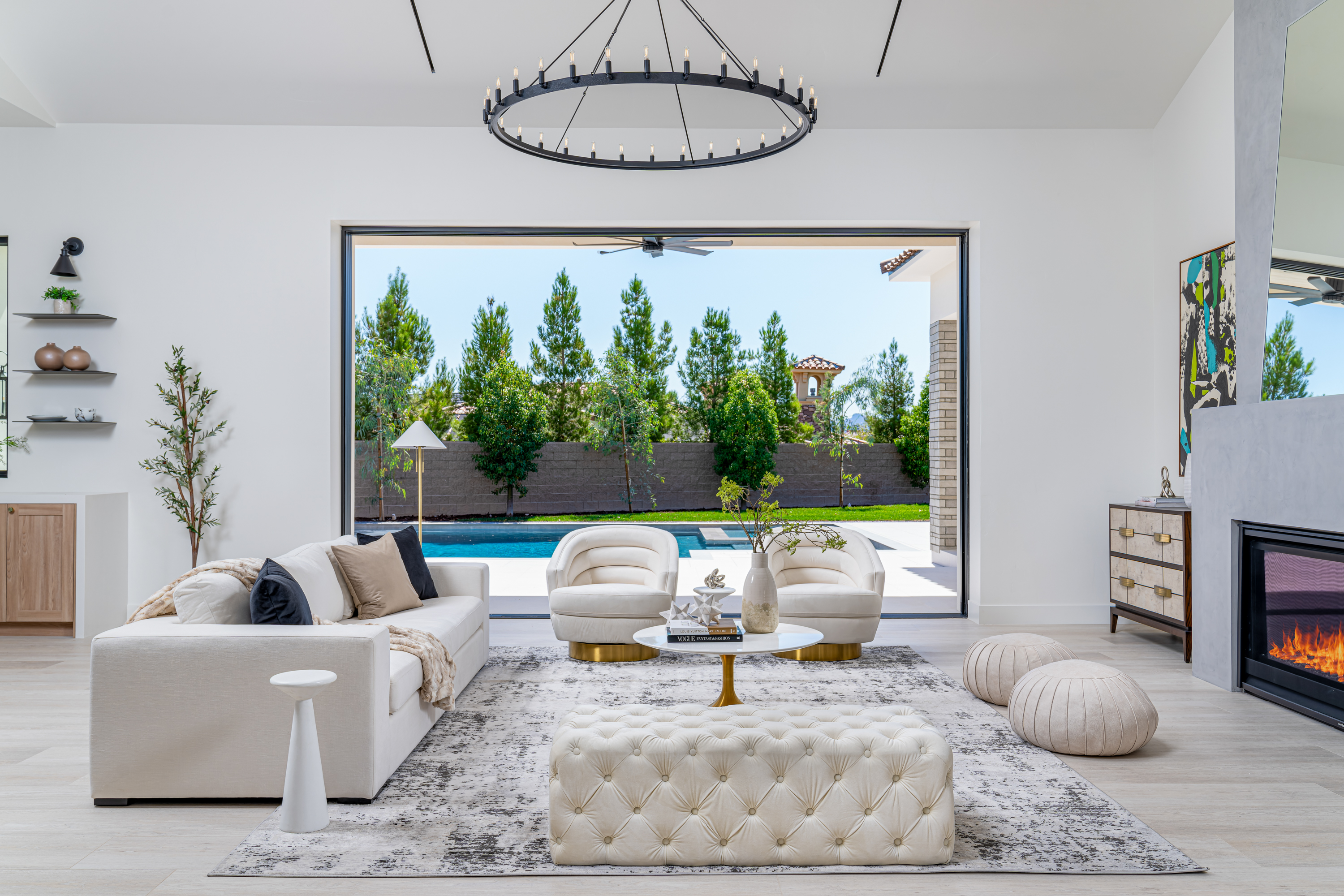 Kelly's signature modern-meets-timeless interior space.