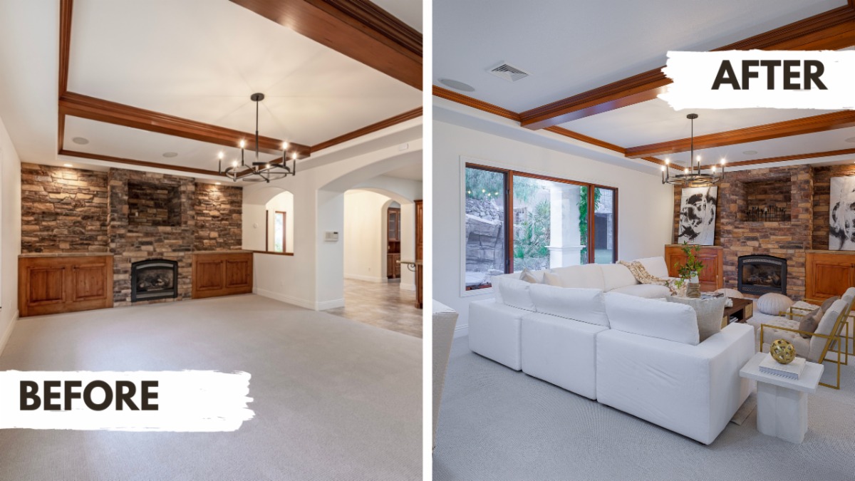 Professional Staging Transformation in Las Vegas Home