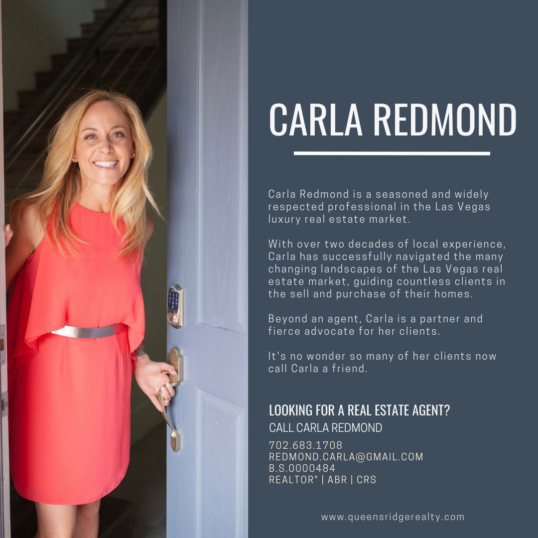 Carla Redmond is a seasoned professional in the luxury real estate market in Las Vegas